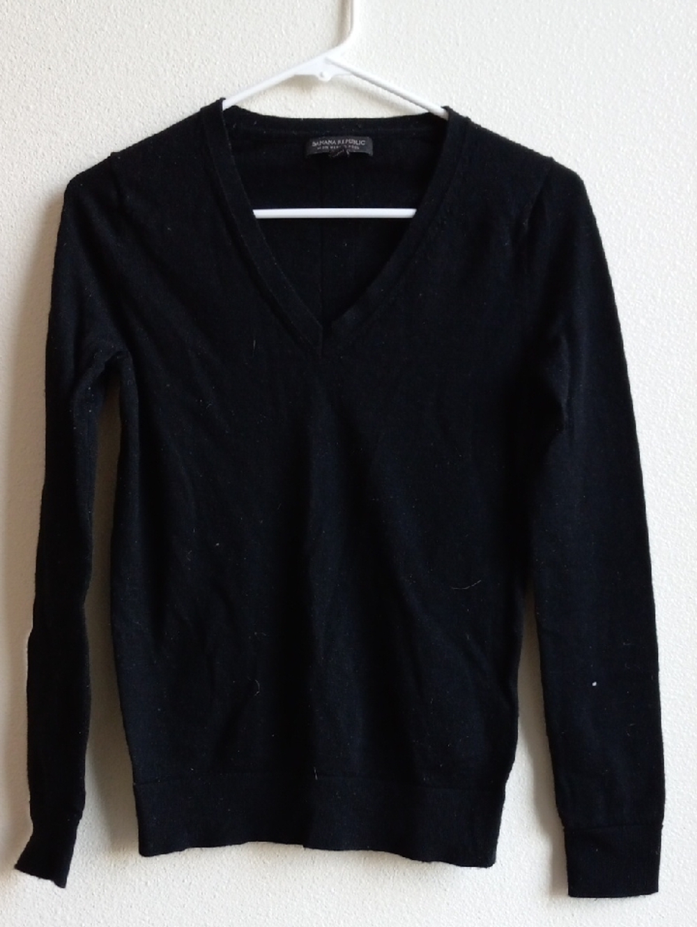 Banana Republic Black Merino Wool Sweater
